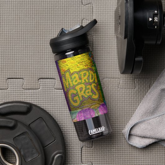 De Kettingen van de Mardi Gras Bead van SlipperyJo Waterfles (Gym)