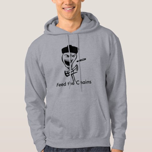 De kettingen voeden hoodie (Voorkant)
