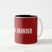 De Kettingkoppeling van de Grensmachine Tweekleurige Koffiemok (Voorkant rechts)