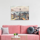 De kettingpier op de voorkant in Brighton Canvas Afdruk (Insitu (Woonkamer))