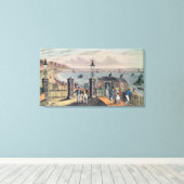 De kettingpier op de voorkant in Brighton Canvas Afdruk (Insitu (Houten vloer))