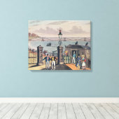 De kettingpier op de voorkant in Brighton Canvas Afdruk (Insitu (Houten vloer))