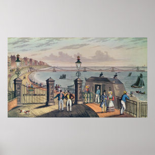 De kettingpier op de voorkant in Brighton Poster