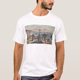 De kettingpier op de voorkant in Brighton T-shirt