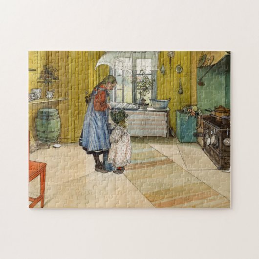 De keuken, 1898, van Carl Larsson Legpuzzel (Horizontaal)