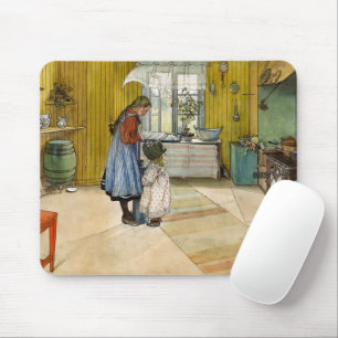 De keuken, 1898, van Carl Larsson Muismat