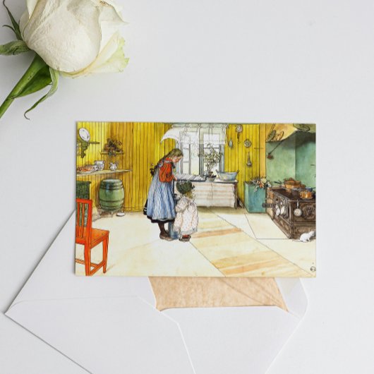 De keuken Carl Larsson Zweedse beeldende kunst Briefkaart