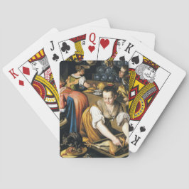 De keuken in detail door Vincenzo Campi Speelkaarten