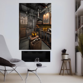 De keuken in mijn appartement | AI Art Poster