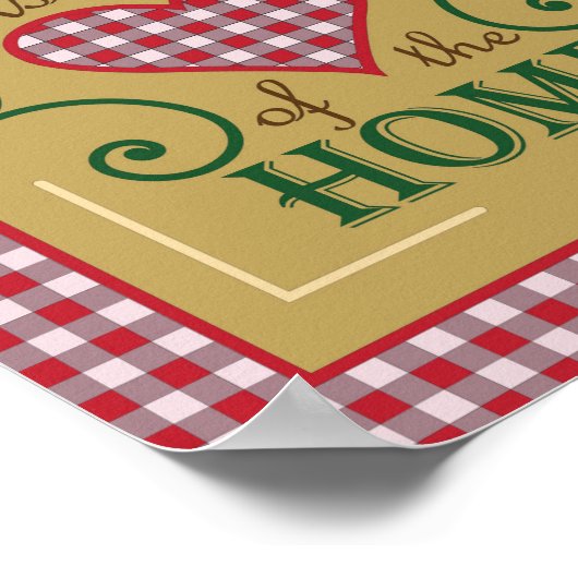 De keuken is de kern van het huisontwerp poster (Hoek)