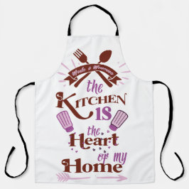 De keuken is het hart van mijn huis schort