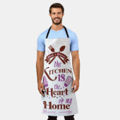 De keuken is het hart van mijn huis schort (Gedragen)