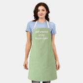 De keuken is mijn Happy Place Sage Schort (Gedragen)