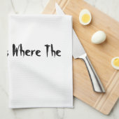 De keuken is waar de messen keukenhanddoek zijn (Quarter Fold)