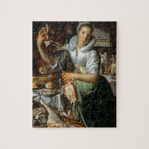 De keuken Maid (met Christus, Mary en Martha) c. Legpuzzel