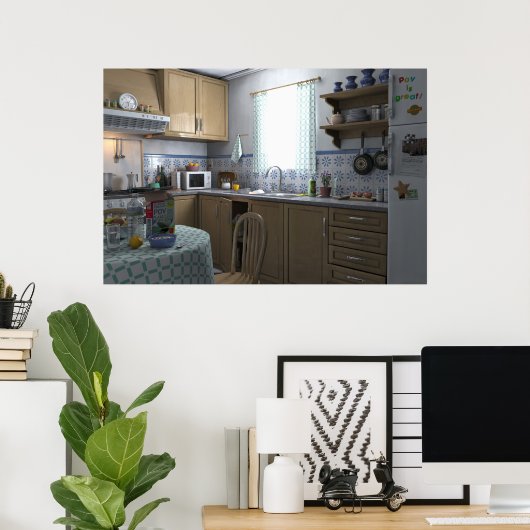 De keuken poster (Thuiskantoor)