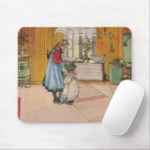 De keuken van Carl Larsson Art Print Muismat (Met muis)