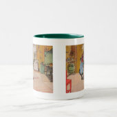 De keuken van Carl Larsson Art Print Tweekleurige Koffiemok (Center)