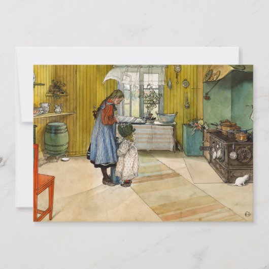 De keuken van Carl Larsson Bedankkaart (Voorkant)