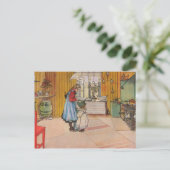 De keuken van Carl Larsson Briefkaart (Staand voorkant)