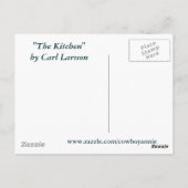 De keuken van Carl Larsson Briefkaart (Achterkant)