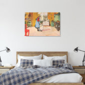 De keuken van Carl Larsson Vintage Zweden 1898 Canvas Afdruk (Insitu (Slaapkamer))