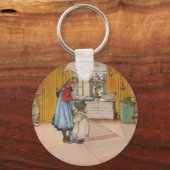 De keuken van Carl Larsson Zweedse artiest Sleutelhanger (Voorkant)