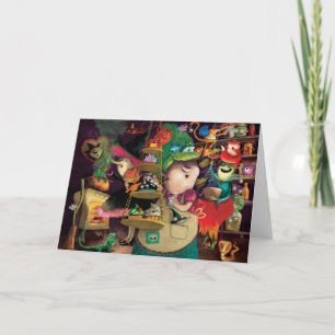 De Keuken van de Heksen van Halloween Kaart