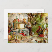 De keuken van de kabouters - 1895 briefkaart (Voorkant / Achterkant)