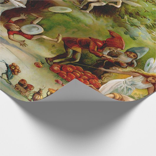 De keuken van de kabouters - 1895 cadeaupapier (Hoek)