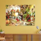 De keuken van de kabouters - 1895 canvas afdruk (Insitu (Woonkamer))