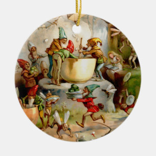 De keuken van de kabouters - 1895 keramisch ornament