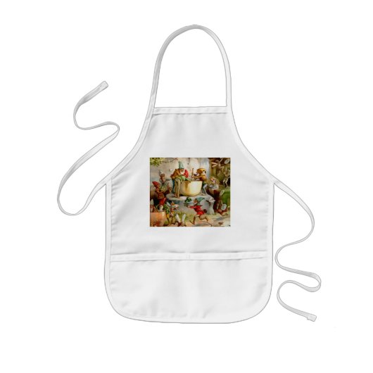 De keuken van de kabouters - 1895 kinder schort (Voorkant)