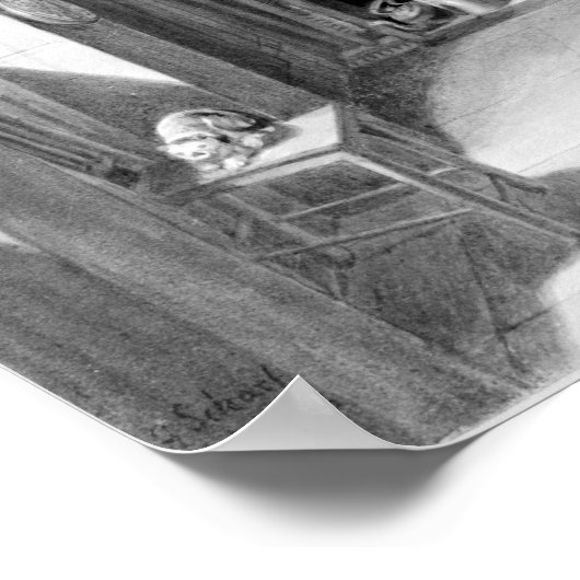 De keuken van de kunstenaar in Francis Street, 184 Poster (Hoek)