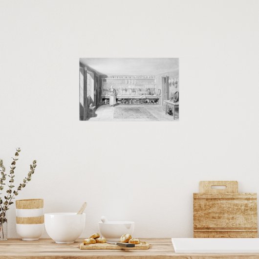 De keuken van de kunstenaar in Francis Street, 184 Poster (Keuken)