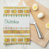 De keuken van de levendige Pattern Granny's om het Theedoek (Quarter Fold)