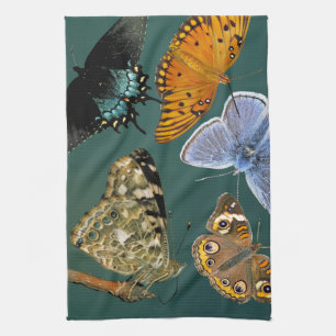 De Keuken van de Menagerie van vlinders Theedoek