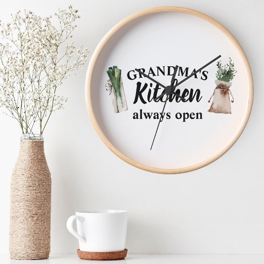 De keuken van de moderne grootmoeder is altijd ope