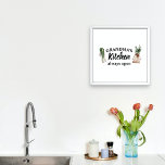 De keuken van de moderne grootmoeder is altijd ope poster<br><div class="desc">Welkom in oma's Kitchen, waar liefde en warmte altijd op het menu staan! Verras je favoriete grootmoeder met dit charmante cadeauproduct van Zazzle. Of het nu voor Moederdag is, haar verjaardag, of gewoon om waardering voor het show, dit doordachte item is zeker om een glimlach op haar gezicht te brengen.Verras...</div>
