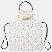 De keuken van mama | Gepersonaliseerde citrusbloem Schort (Voorkant)