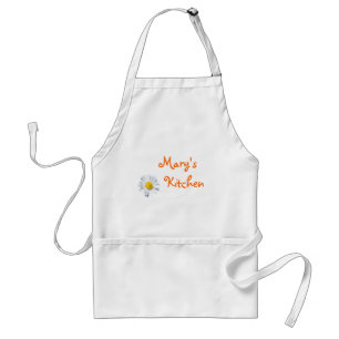 De keuken van Mary. Voeg je eigen woorden toe Standaard Schort