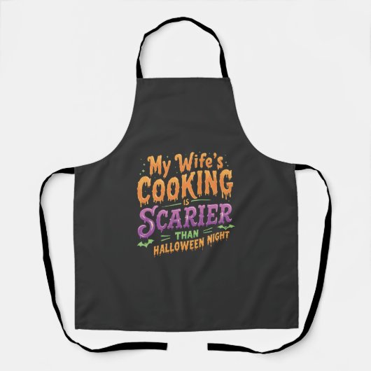 De keuken van mijn vrouw is enger dan Halloween Schort (Voorkant)
