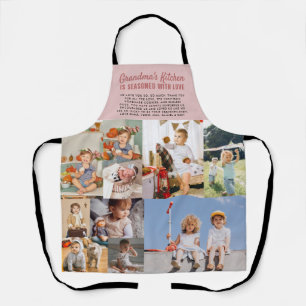 De keuken van oma Kleurblok Fotocollage Schort
