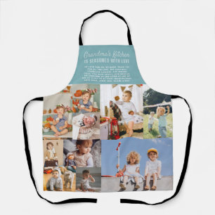 De keuken van oma Kleurblok Fotocollage Schort