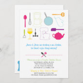 De keukendoucheuitnodiging bekijken kaart (Voorkant / Achterkant)