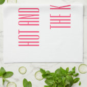 De keukenhanddoek heet en vers (Gevouwen)