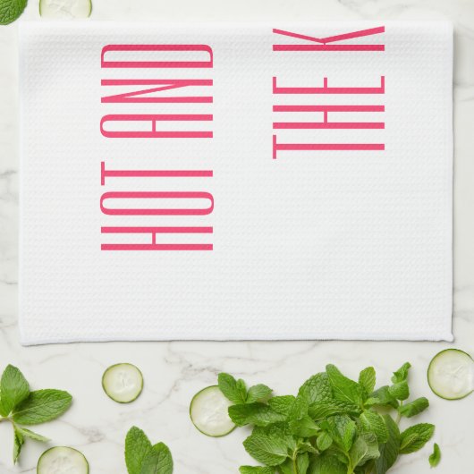 De keukenhanddoek heet en vers (Gevouwen)