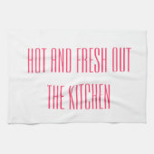 De keukenhanddoek heet en vers (Horizontaal)