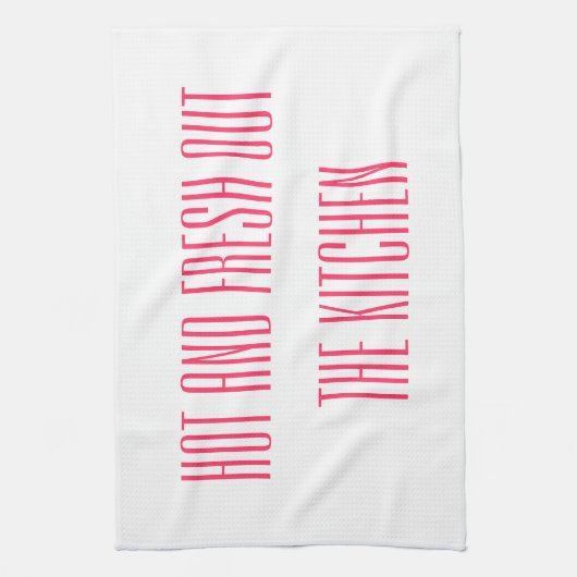 De keukenhanddoek heet en vers (Verticaal)