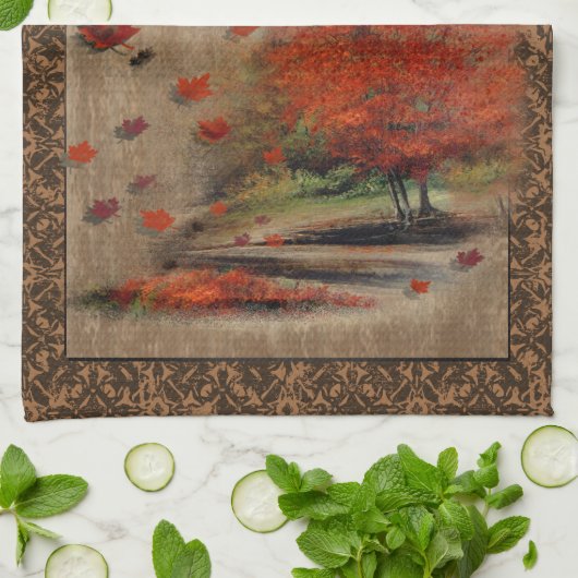 De keukenhanddoek uit het landschap (Gevouwen)